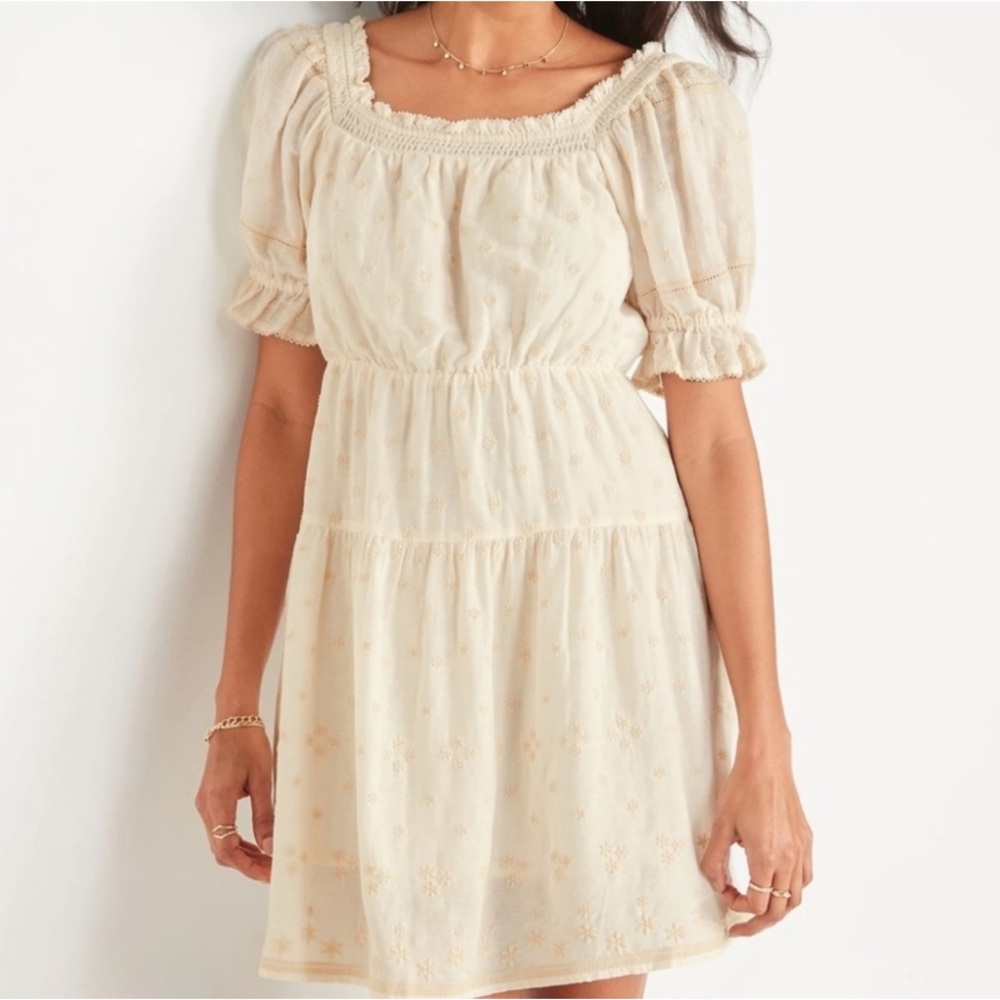 NWT Old Navy Cottage Core Puff Sleeve Mini Dress